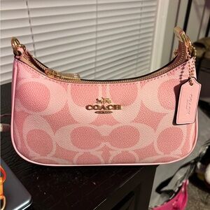Coach Pink Signature Shoulder Bag